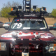 Illustration for article titled DARPA Urban Challenge Cars Invading Pentagon Parking Lot